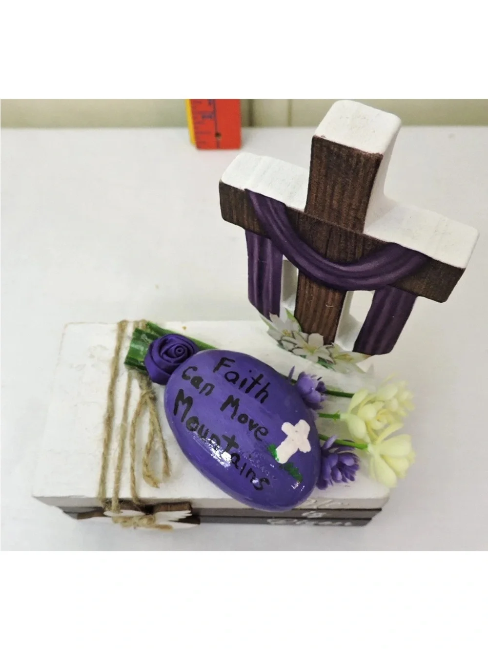 He Is Risen Faith Can Move Mountains Handmade